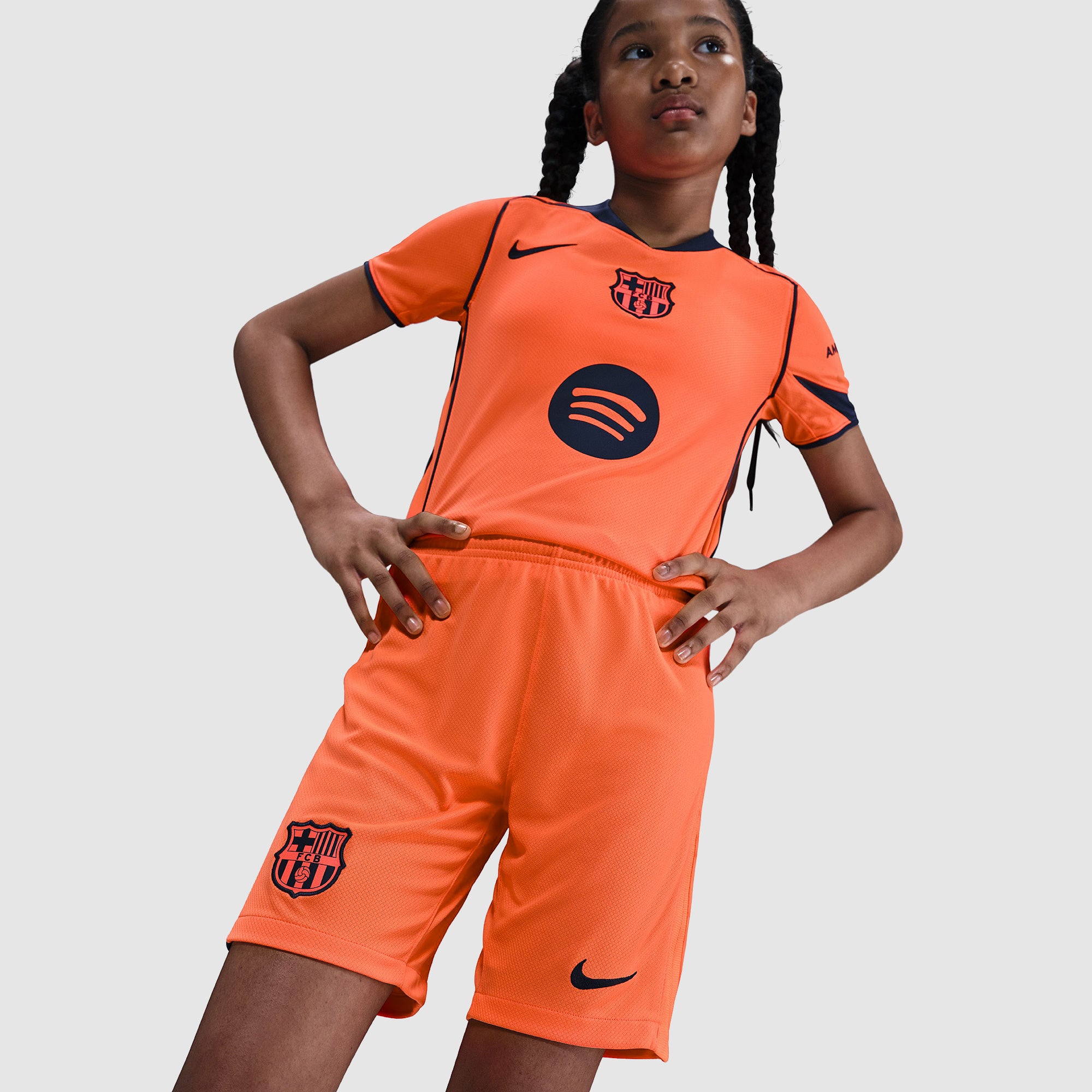 Nike FC Barcelona 25/26 Kids Dri-FIT Stadium Third Shorts - Bright