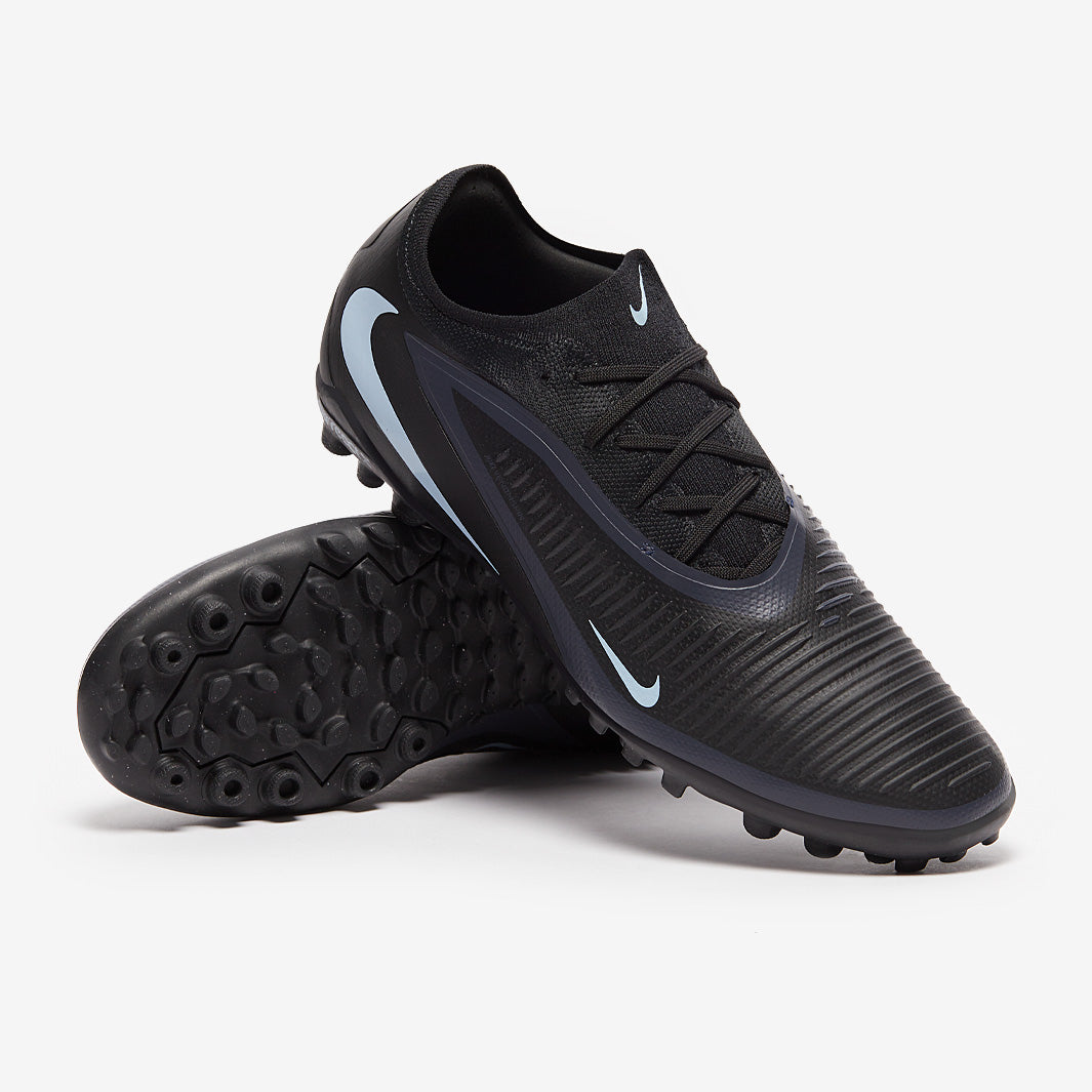 Nike Phantom ReactX 6 Pro Low Turf - Black/Black - Adult Cleats