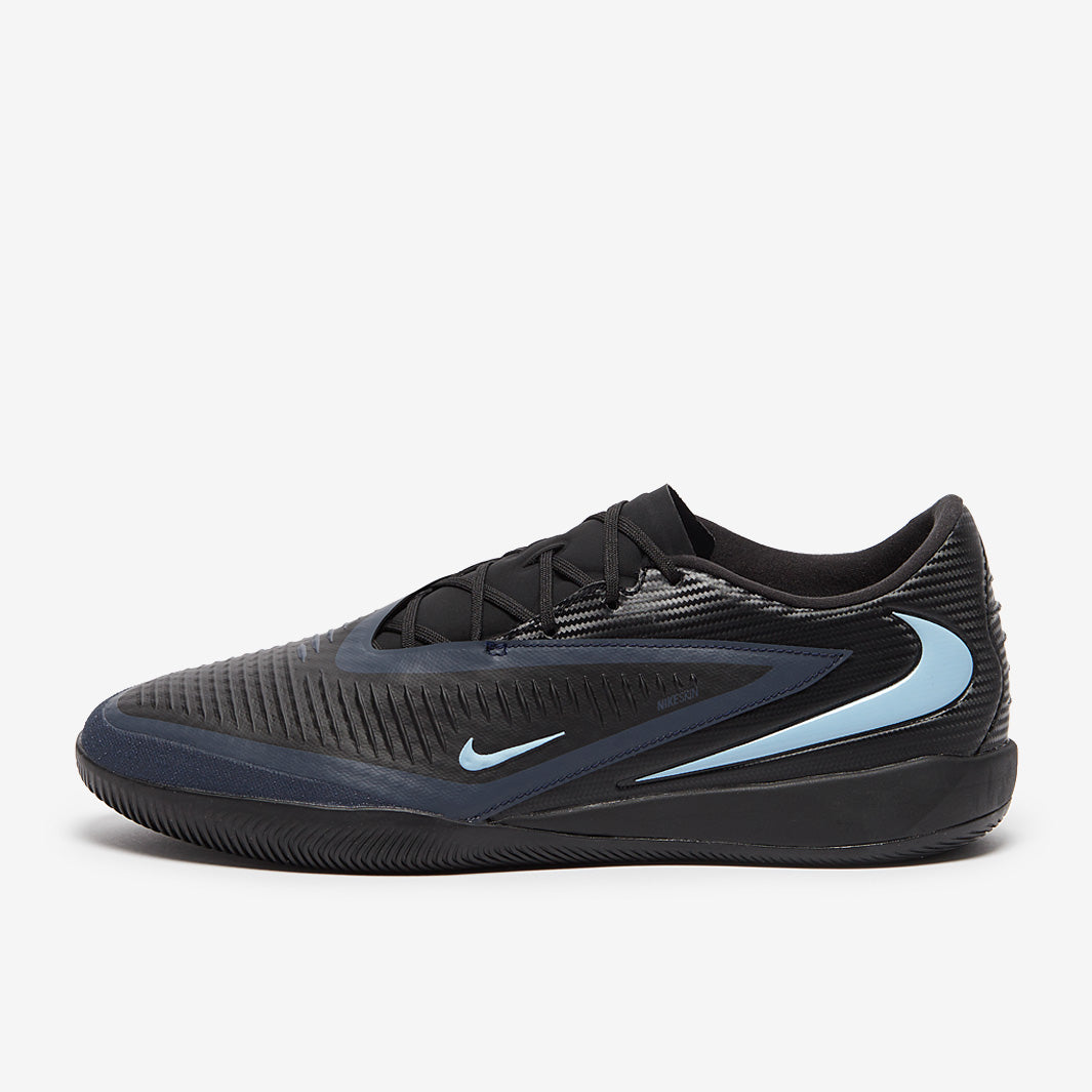 Nike Phantom 6 Academy Low Indoor - Black/Black - Adult Cleats