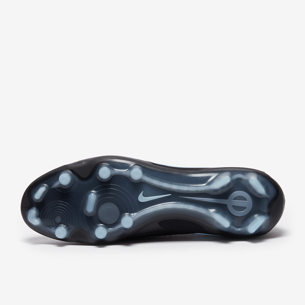Nike Tiempo Legend X Elite Firm Ground - Black/Ice Blue - Adult Cleats