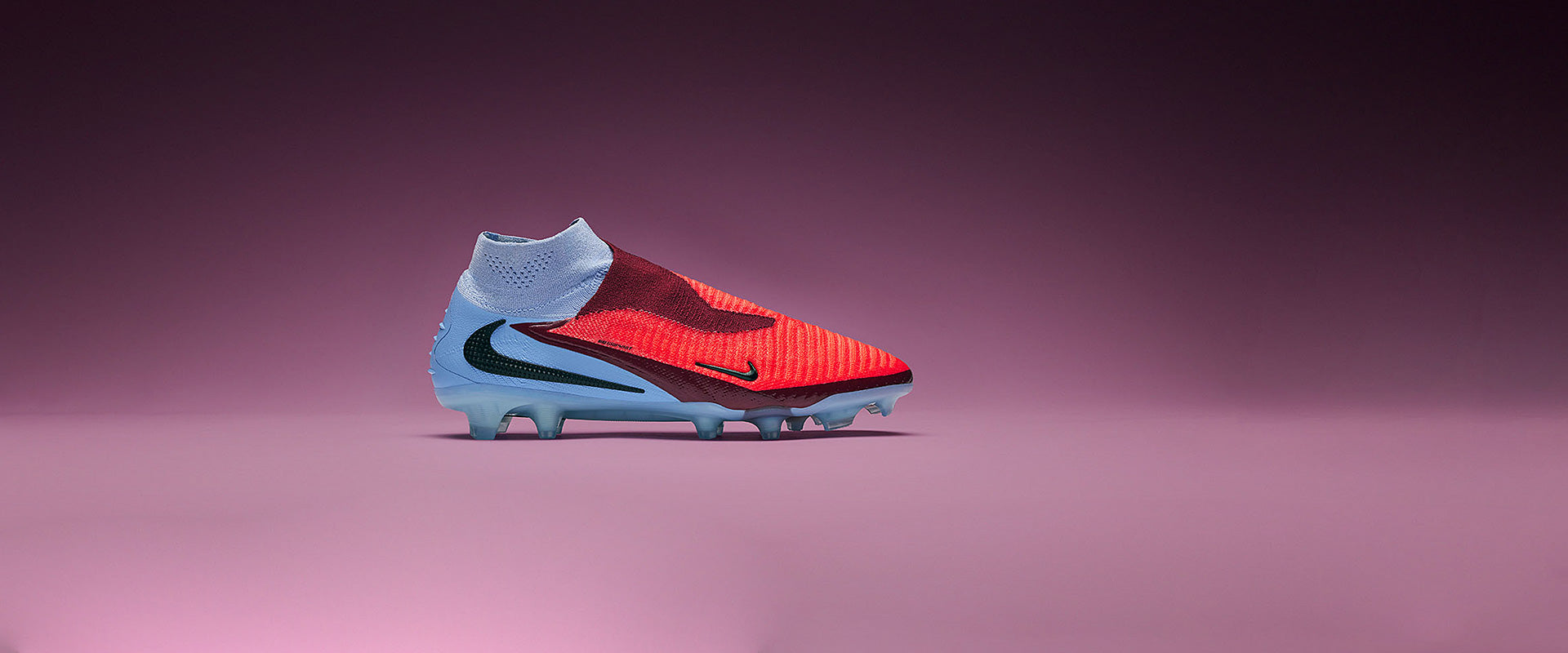 Nike Phantom 6 Elite High Firm Ground - Royal Tint/Bright Crimson