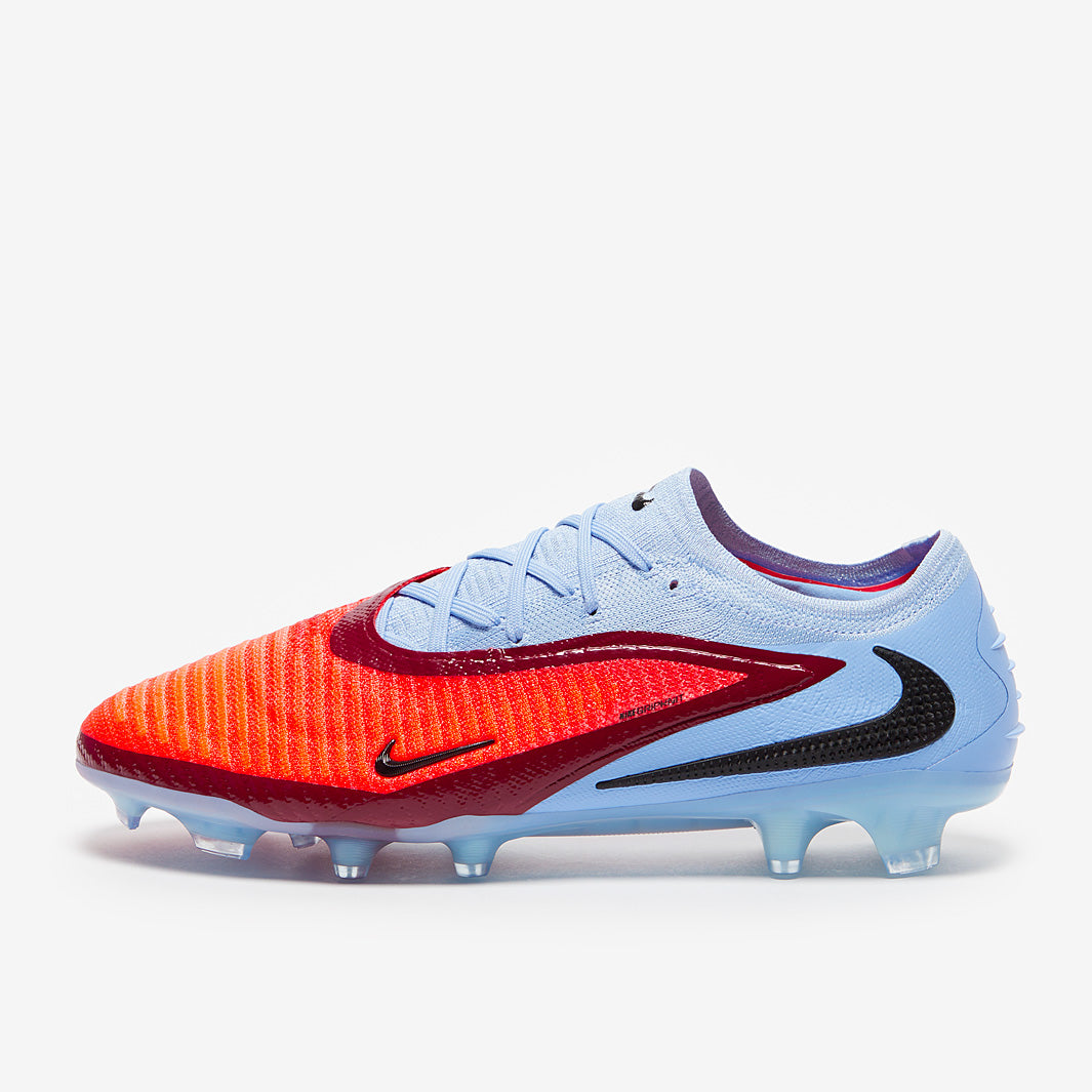 Nike Phantom サッカーシューズ ブルー・レッド　sg Nike Phantom 6 Elite Low Firm Ground - Royal Tint/Bright Crimson