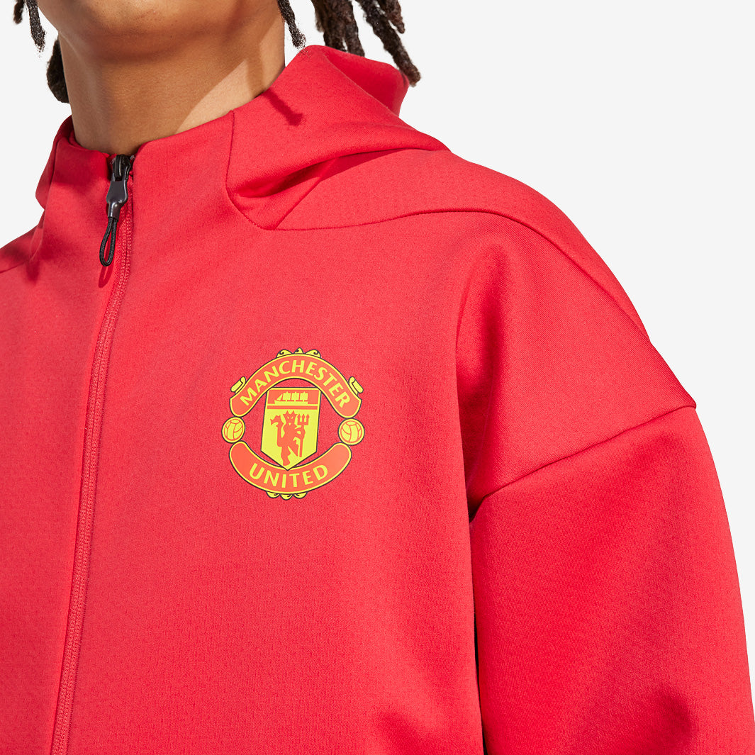 adidas Manchester United 25/26 Anthem Jacket - MUFC Red - Mens Replica