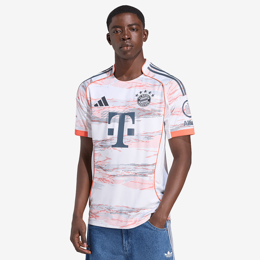 adidas Bayern Munich 25/26 Away Jersey - White - Mens Replica
