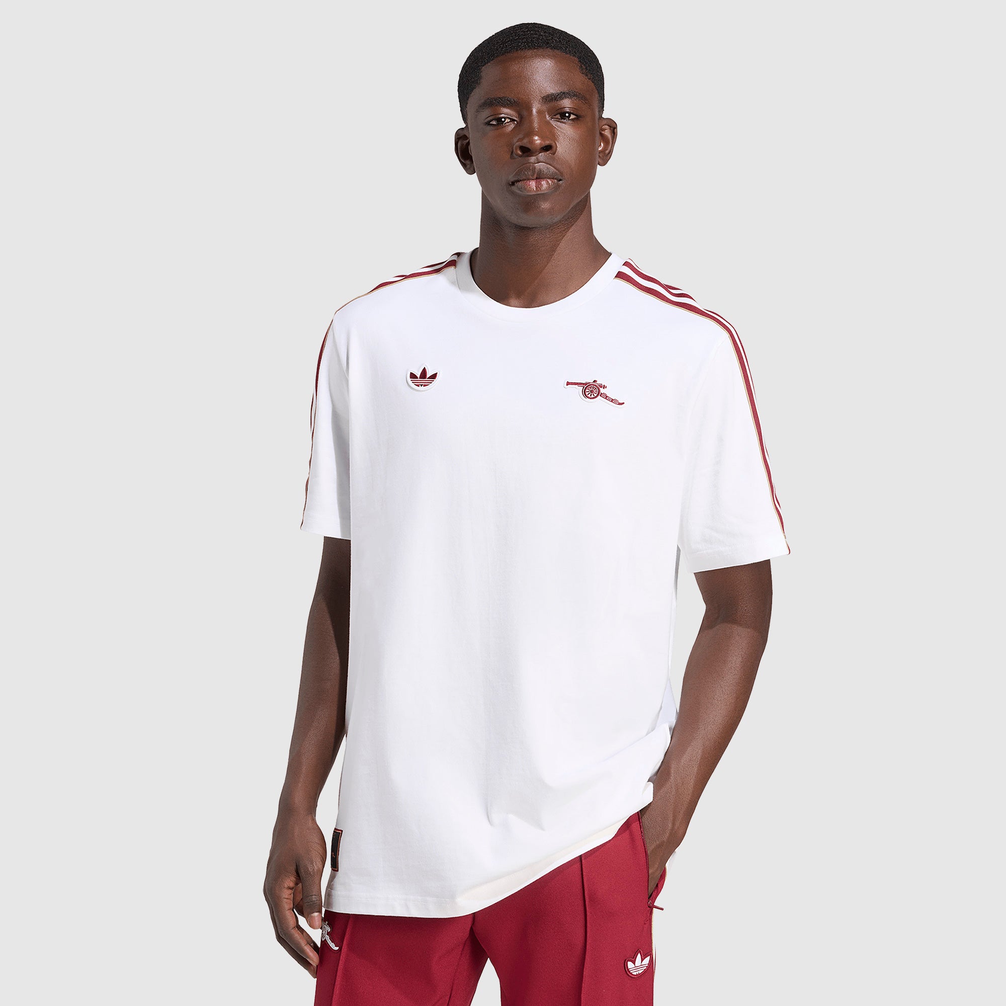 アーセナル adidas ホワイトシャツ adidas Originals Arsenal 25/26 Terrace Icon T-Shirt - White - Mens