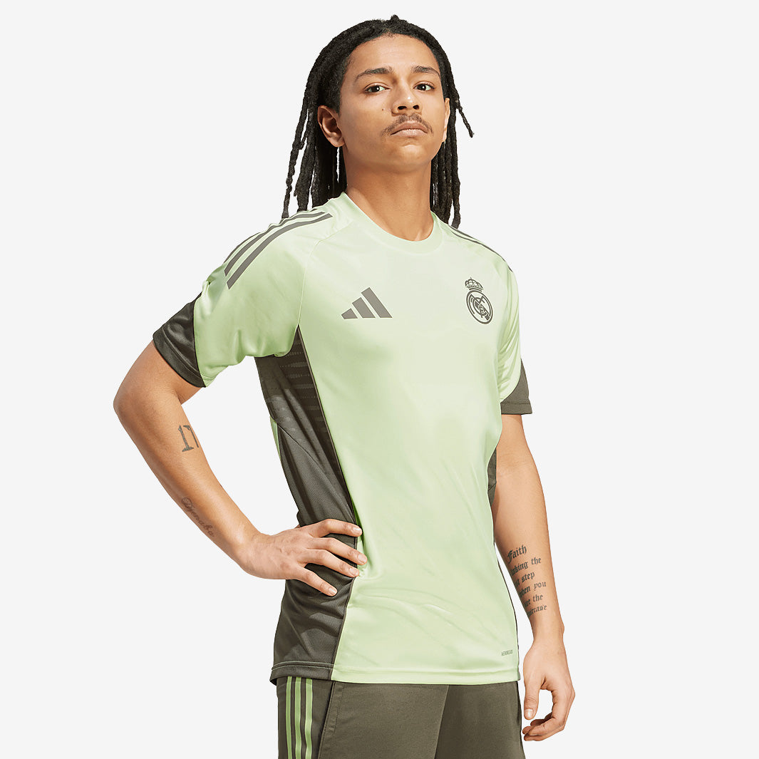 adidas Real Madrid 25/26 Training Jersey - Almost Lime - Mens Replica