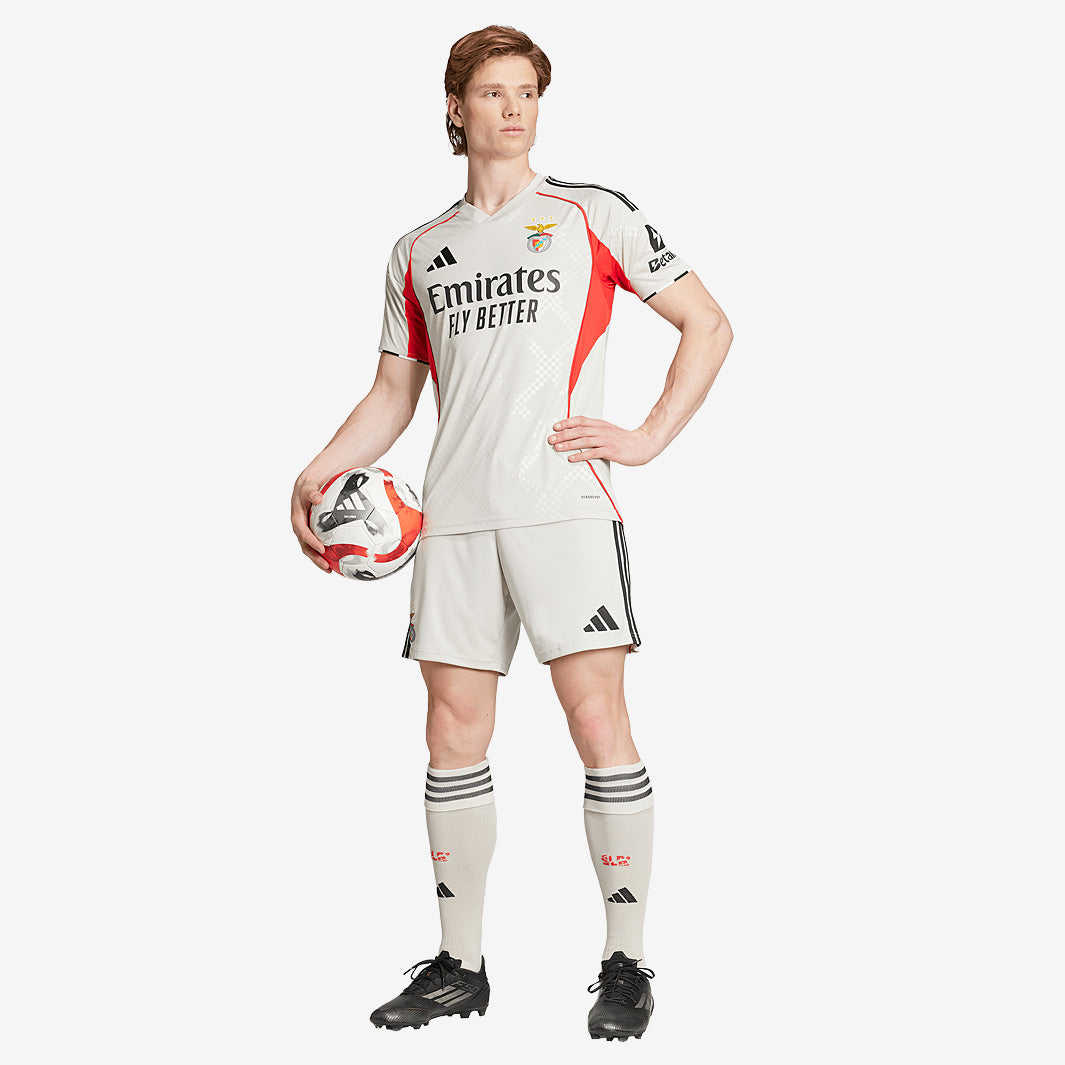 adidas Benfica 25/26 Away Jersey - Wonder Alumina - Mens Replica