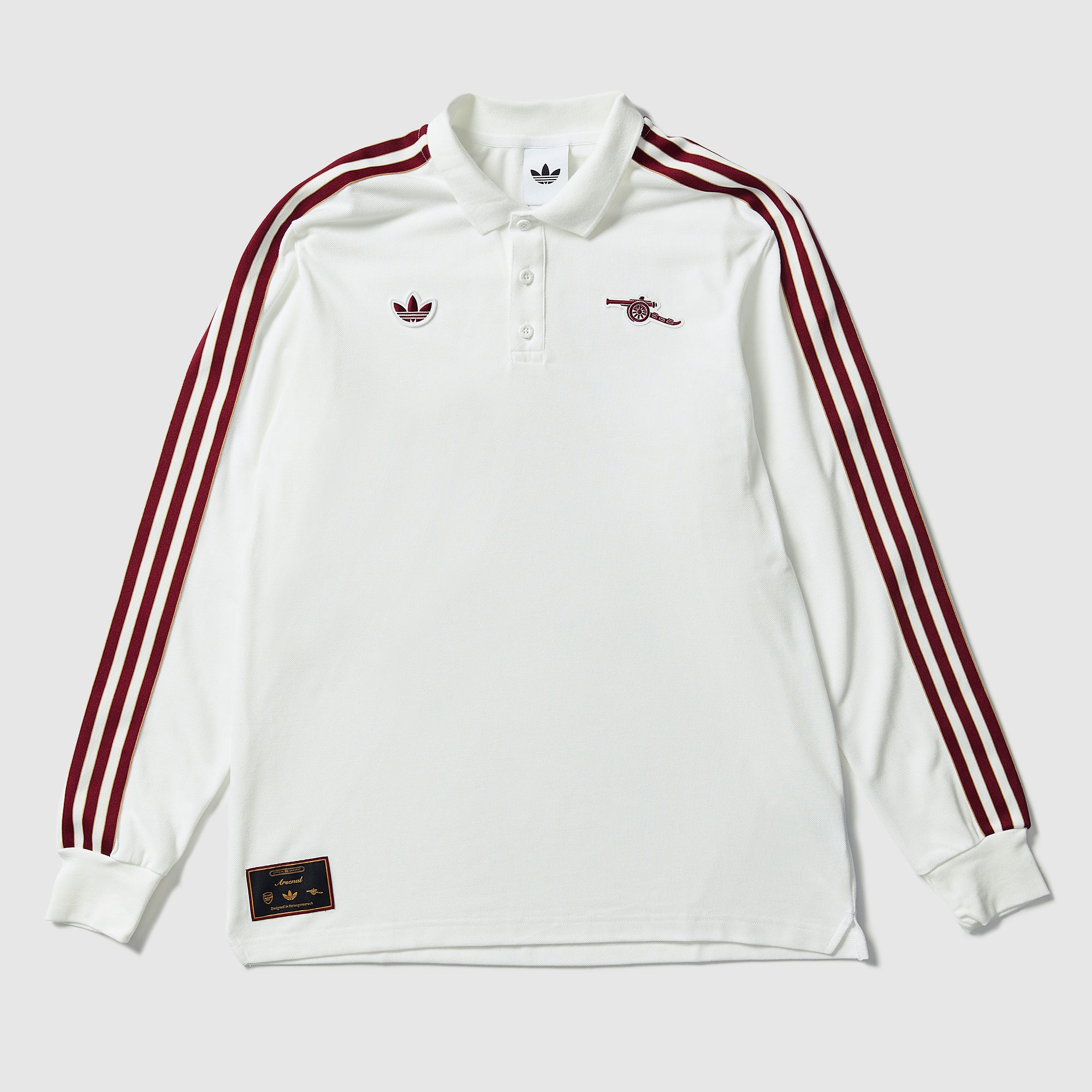 adidas Originals Arsenal 25/26 Terrace Icon Polo Jersey - White