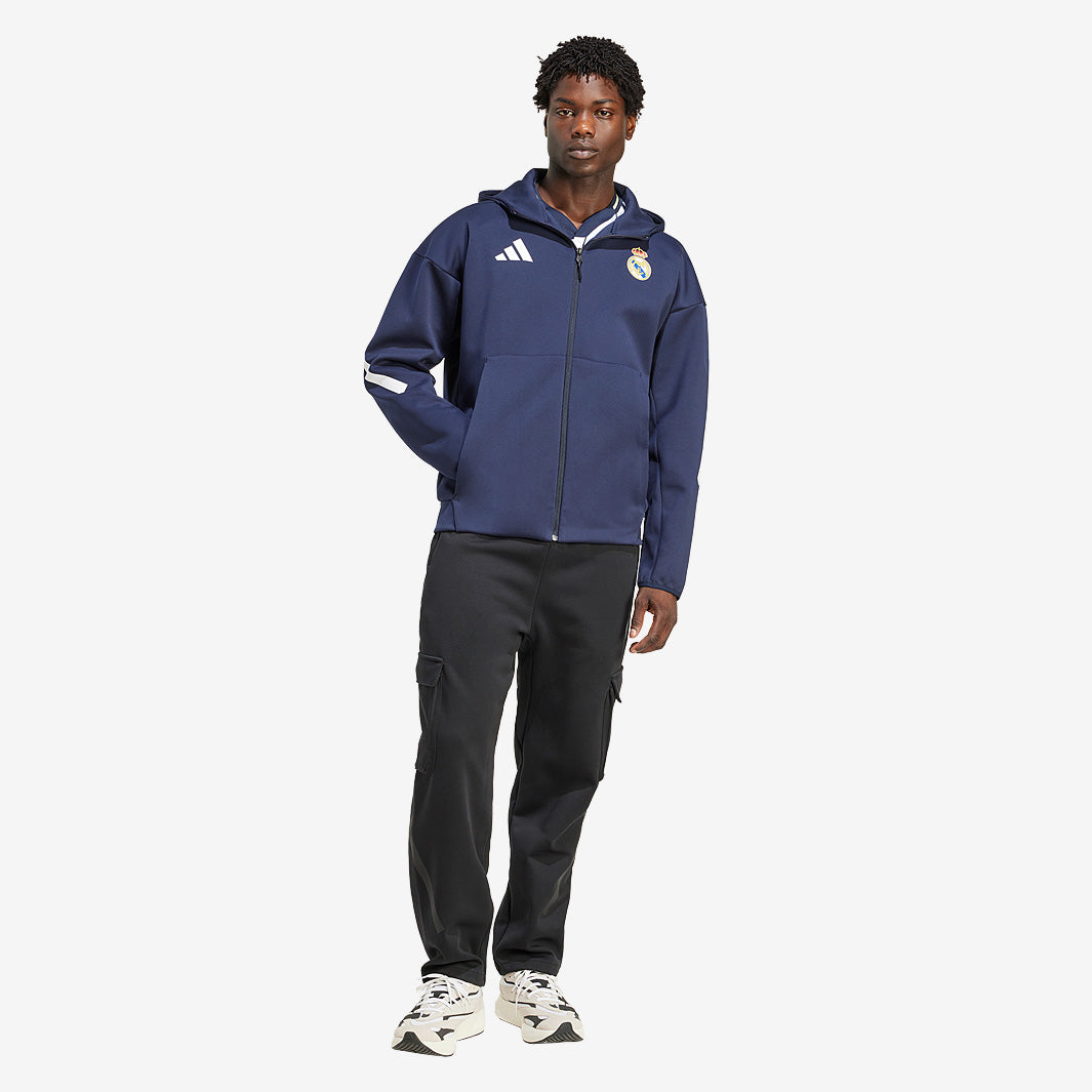 adidas Real Madrid 25/26 Z.N.E. Anthem Jacket - Legend Ink - Mens