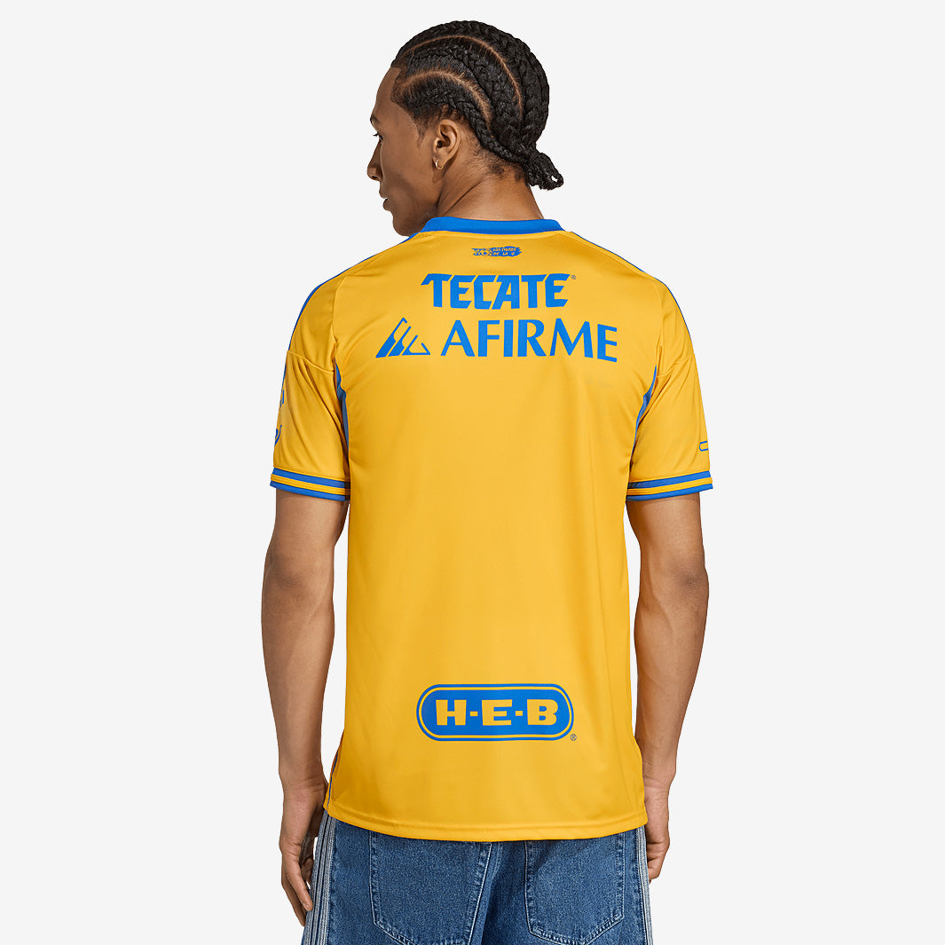 adidas Tigres UNAL 25/26 Home Jersey - Team Colleg Gold/Blue