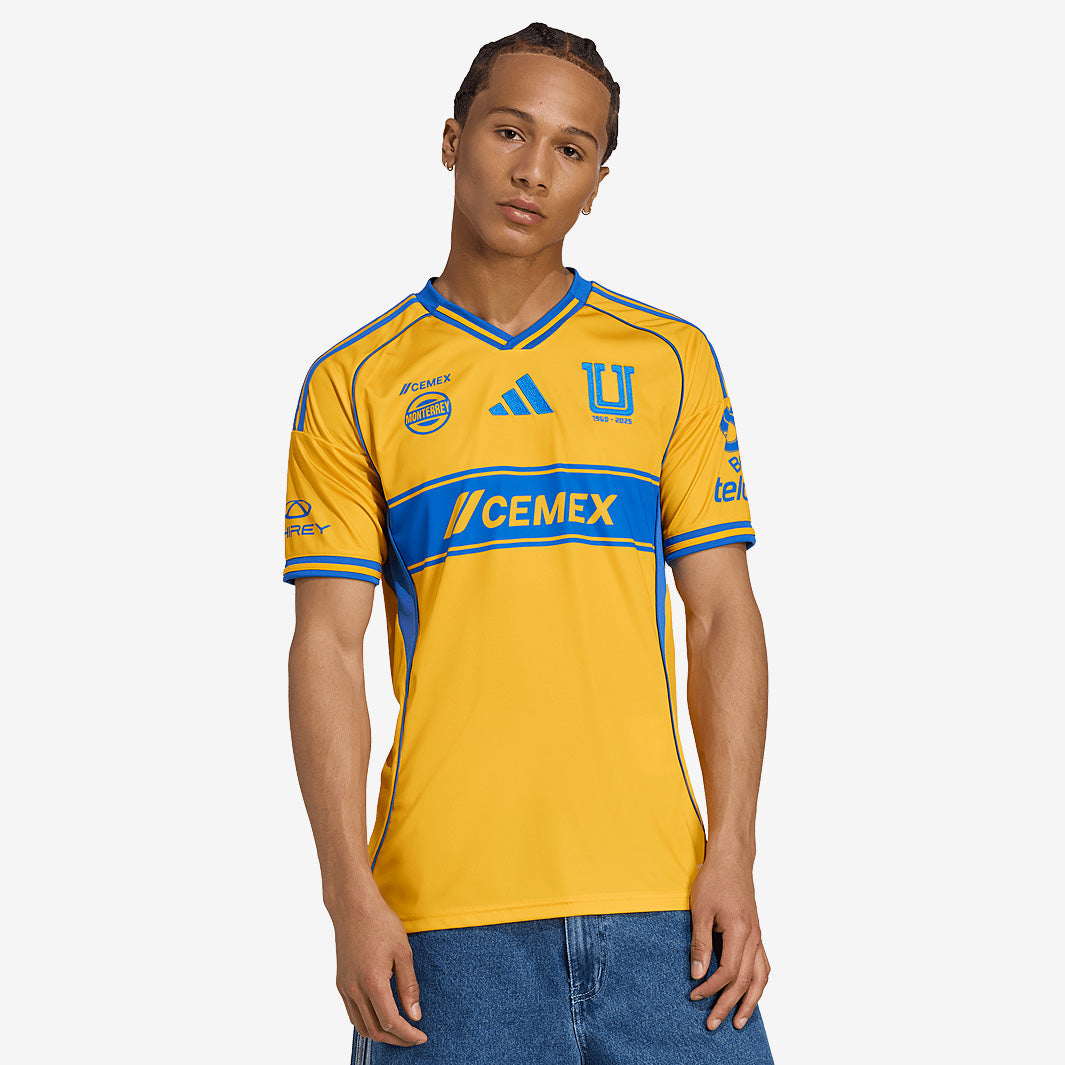 adidas Tigres UNAL 25/26 Home Jersey - Team Colleg Gold/Blue