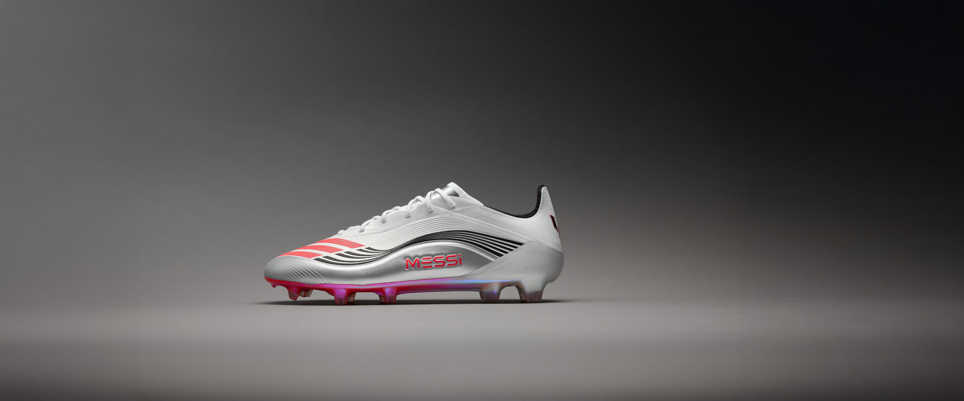 adidas F50 Elite Firm Ground x Messi - Ftwr White/Lucid Red/Silver