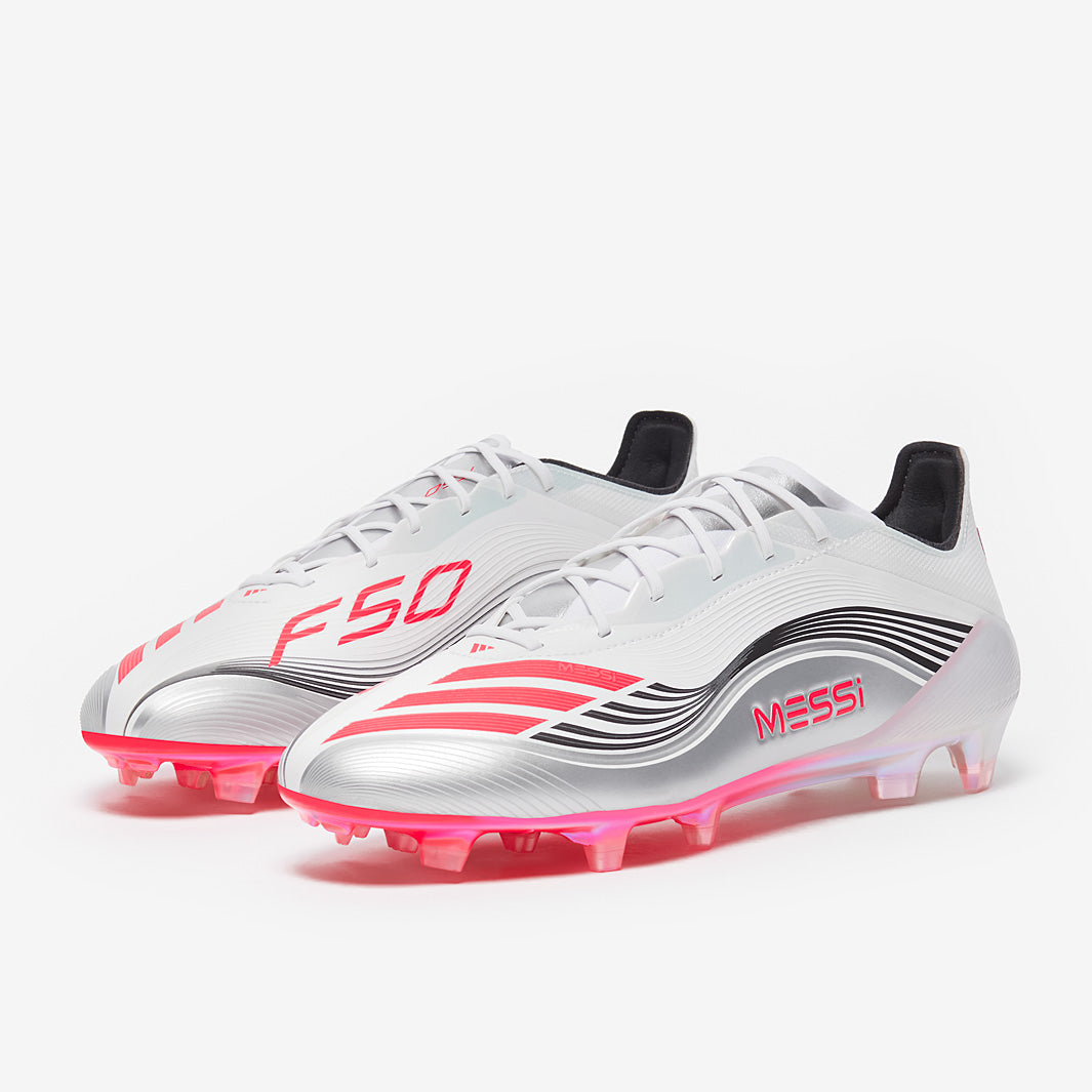 adidas F50 Elite Firm Ground x Messi - Ftwr White/Lucid Red/Silver