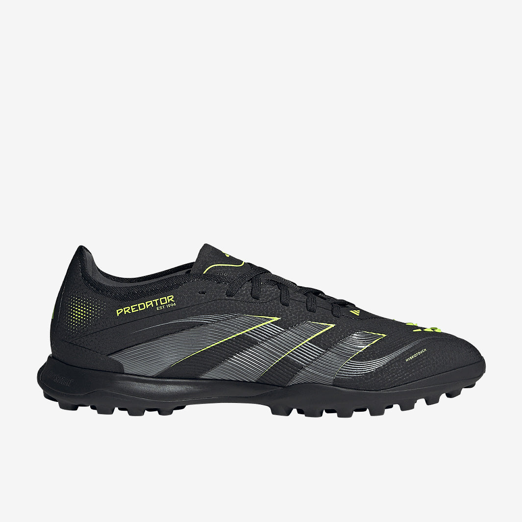 adidas Predator Pro Turf - Core Black/Carbon/Lucid Lemon - Adult