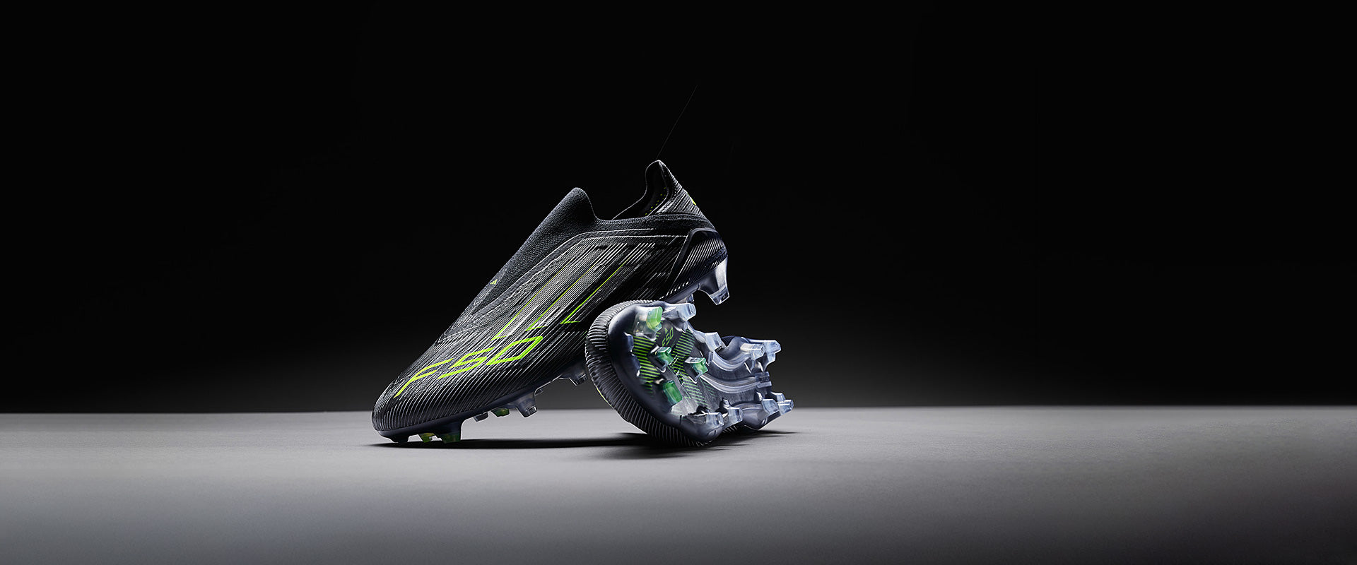 adidas F50 Elite Laceless Firm Ground - Core Black/Iron Met./Lucid