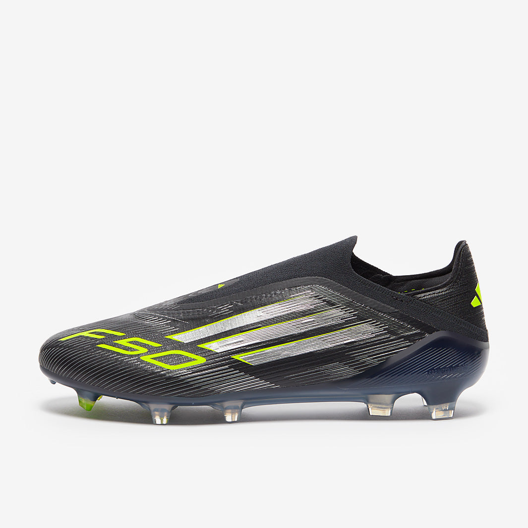 adidas F50 Elite Laceless Firm Ground - Core Black/Iron Met./Lucid