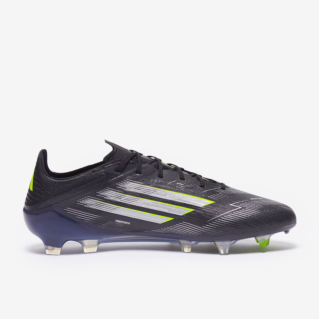 adidas F50 Elite Firm Ground - Core Black/Iron Met./Lucid Lemon