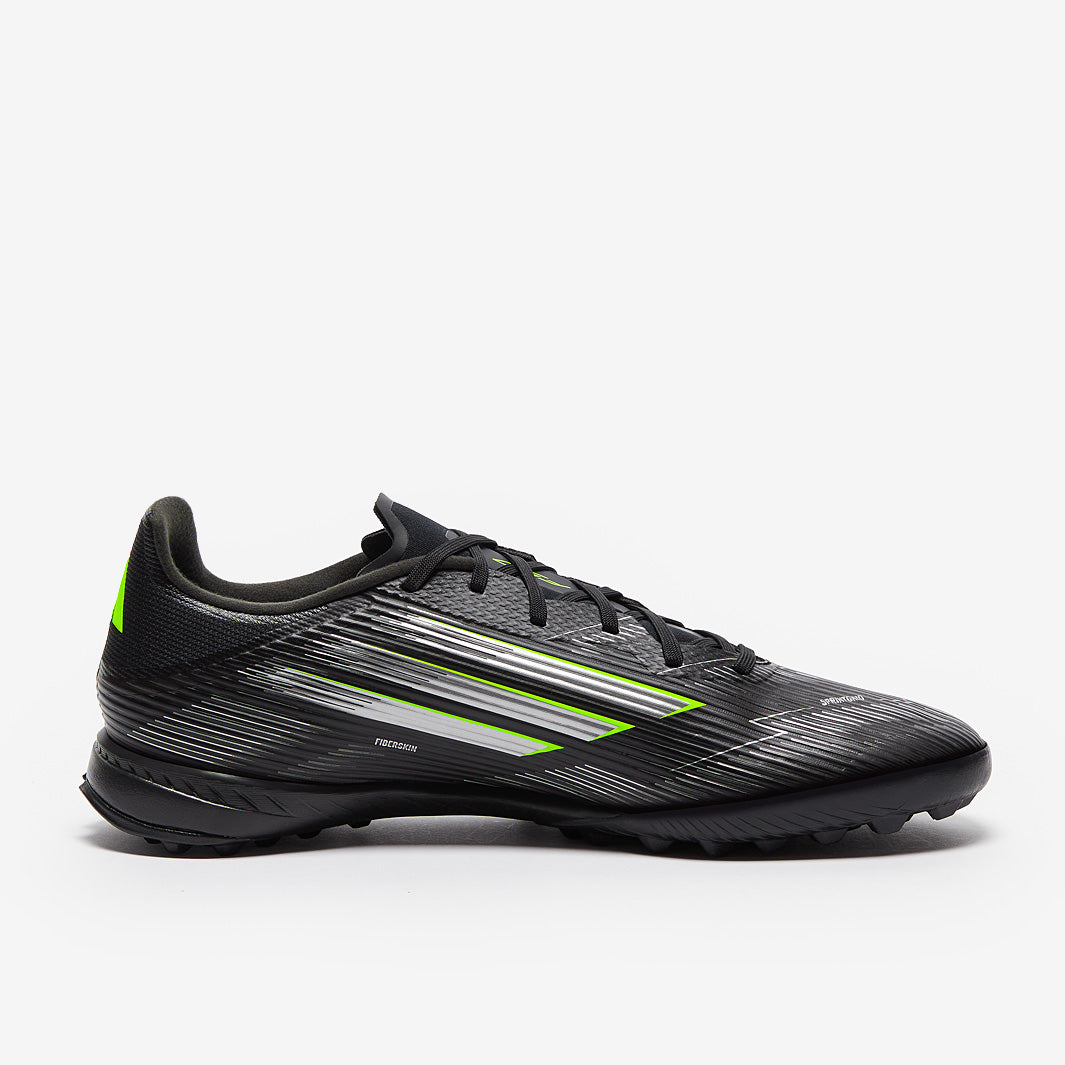 adidas F50 League Turf - Core Black/Iron Met./Lucid Lemon - Adult