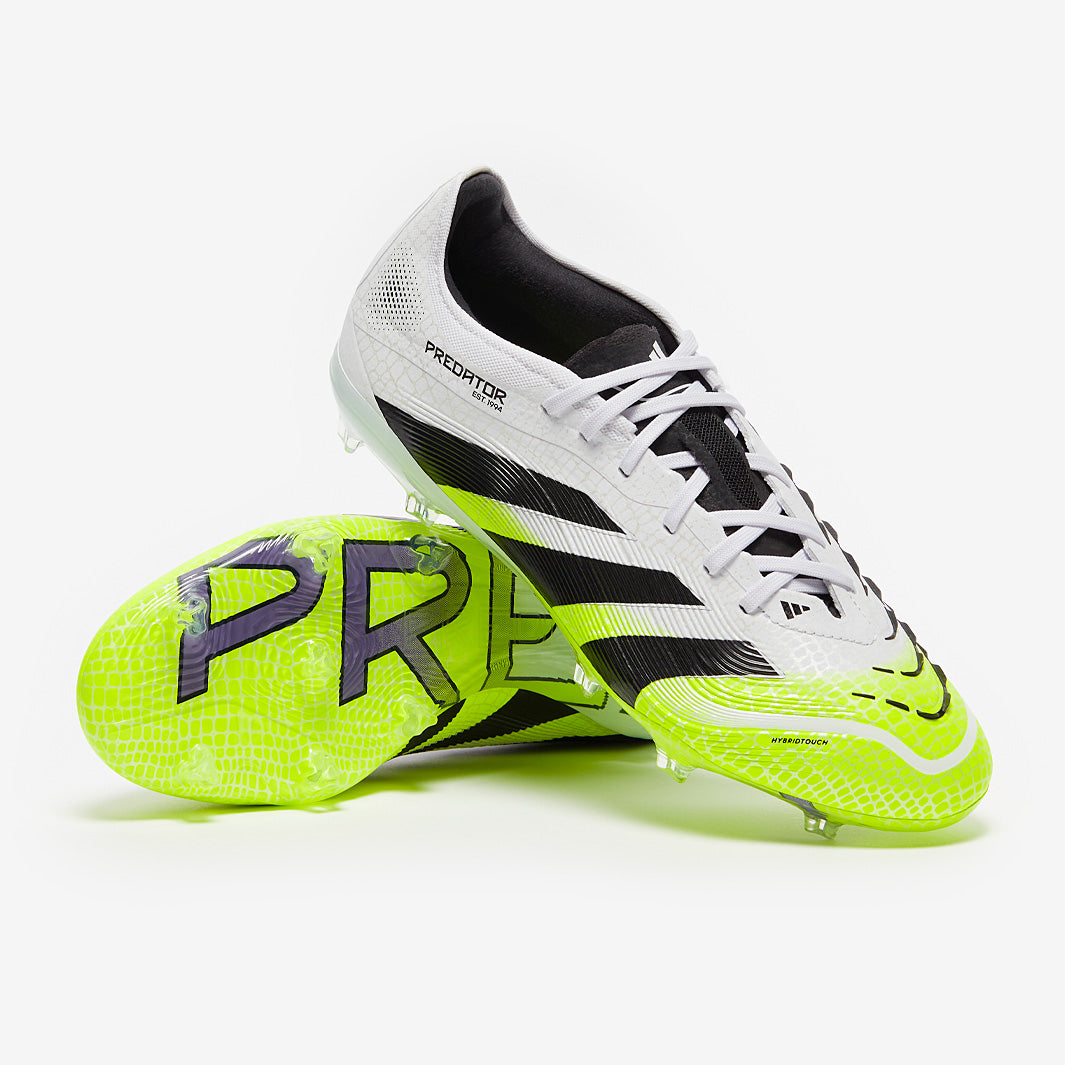 adidas Predator スパイクシューズ ホワイト/ブラック/ライム adidas Predator スパイクシューズ ホワイト/ブラック/ライム adidas