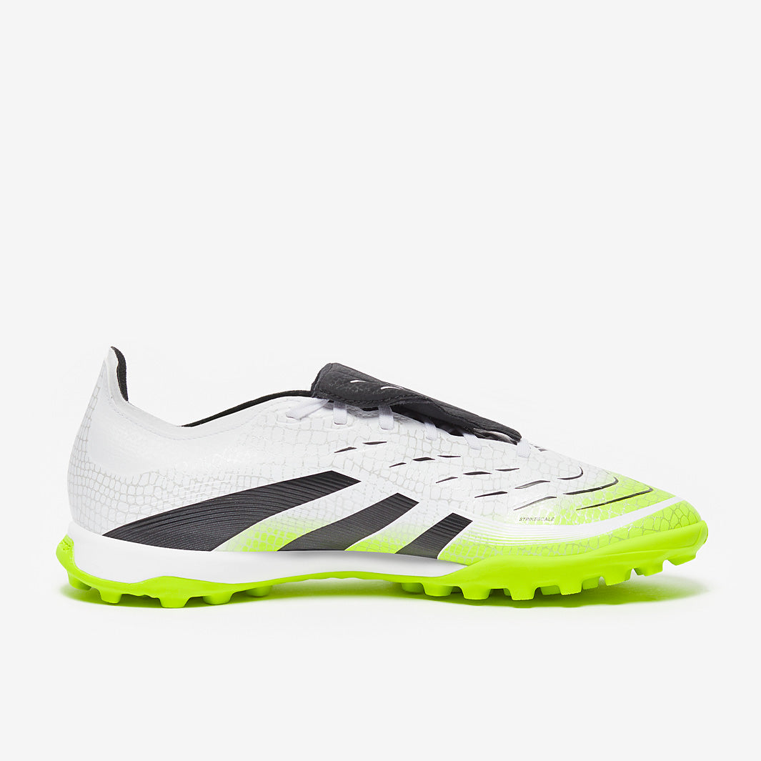 adidas Predator スパイクシューズ ホワイト/ブラック/ライム adidas Predator League Tongue Turf - Ftwr White/Core Black/Lucid