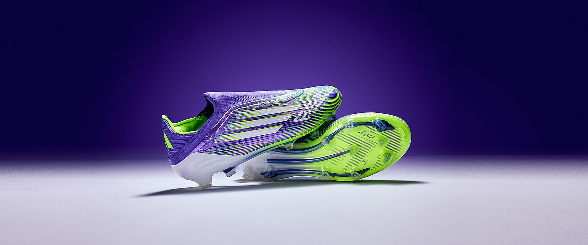 adidas F50 Elite Laceless Firm Ground - Purple Rush/Ftwr White