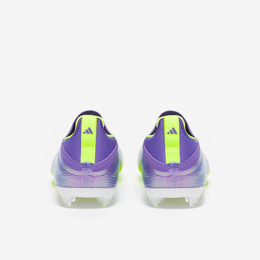 adidas Kids F50 Elite Laceless Firm Ground - Purple Rush/Ftwr