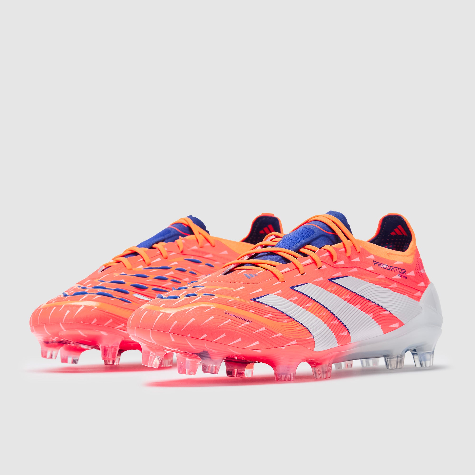 Predator Road Line オレンジ adidas Kids Predator Club Firm Ground/Mixed Ground - Signal Coral