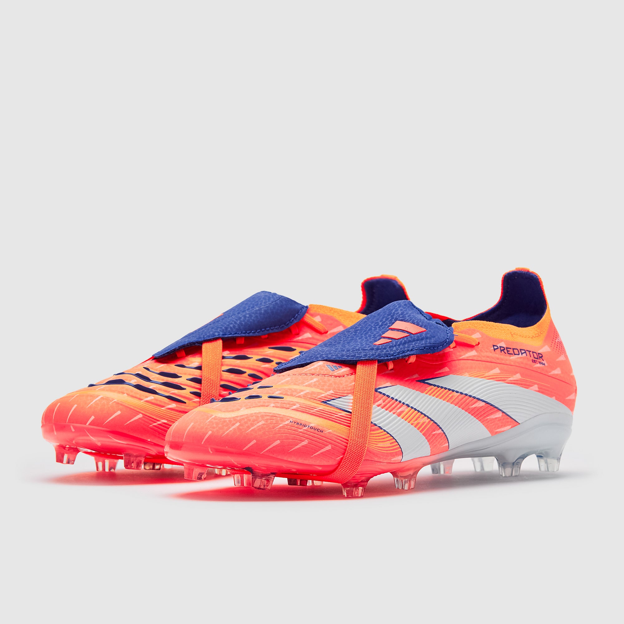 adidas Kids Predator Elite Tongue Firm Ground - Signal Coral/Ftwr