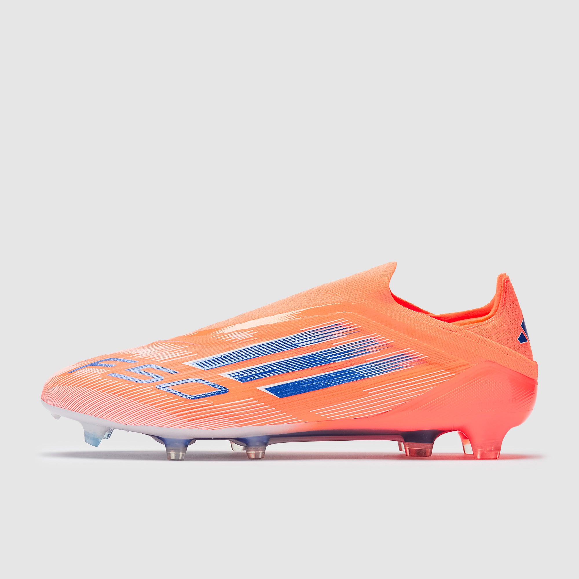 adidas F50 Elite Laceless Firm Ground - Beam Orange/Lucid Blue