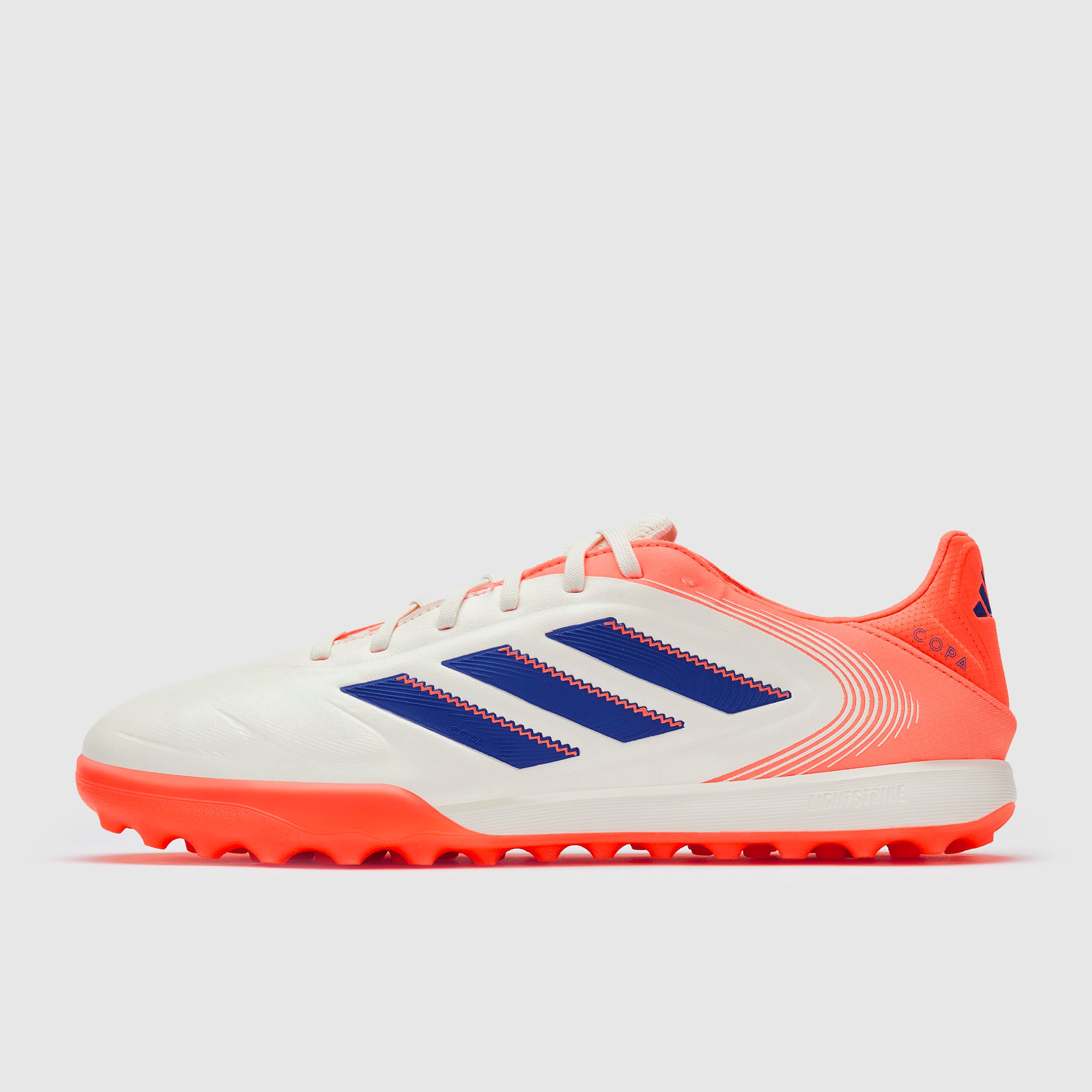 adidas Copa Pure III Pro Turf - Off White/Lucid Blue/Signal Coral