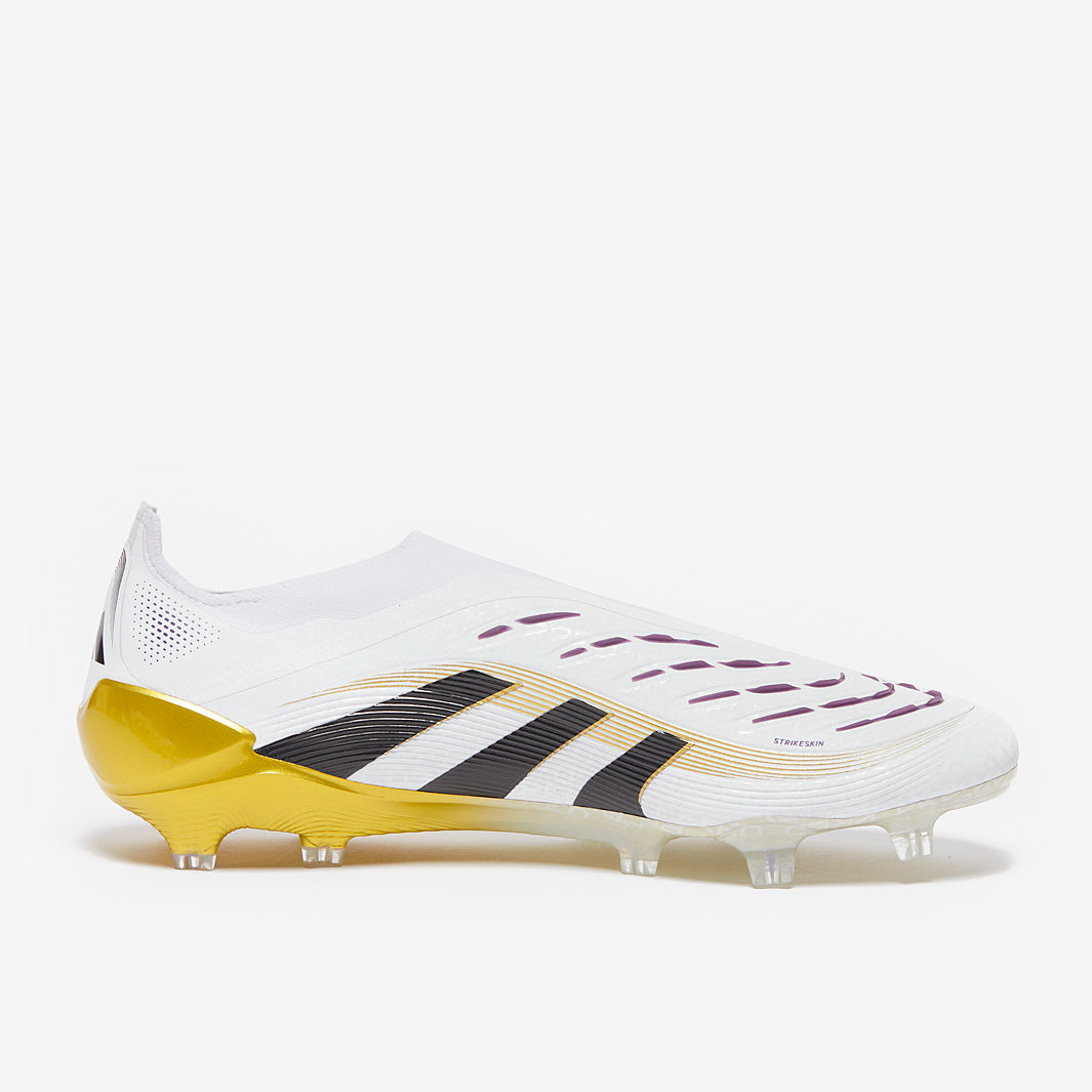 adidas Predator Eliteホワイト/ブラック/ゴールド adidas Predator Elite FT FG - White/Black/Gold – Third Coast Soccer