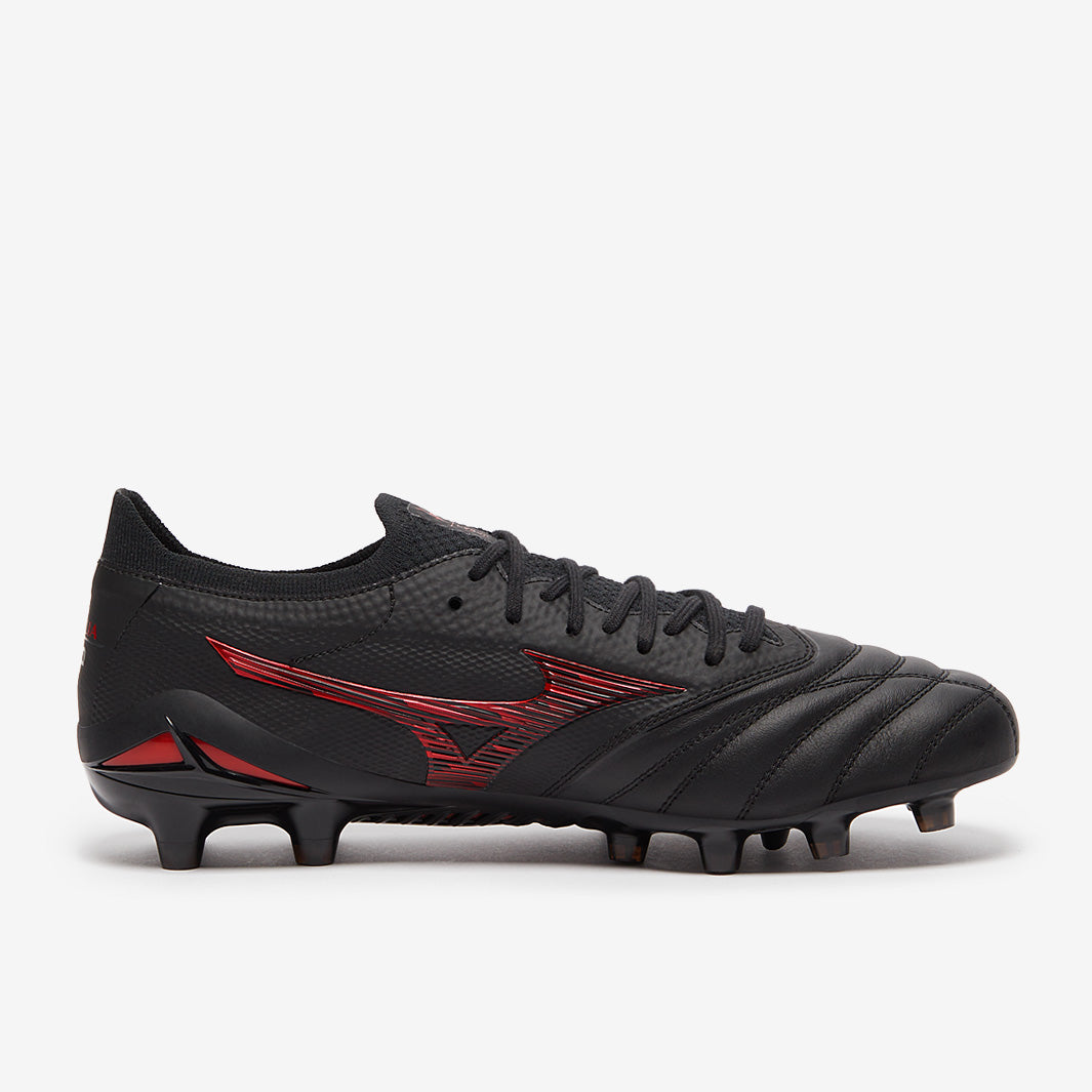 Mizuno Morelia ネオ4サッカーシューズ ブラック/レッド値下げ⭕️ Mizuno Morelia Neo IV Beta Made in Japan Firm Ground - Black