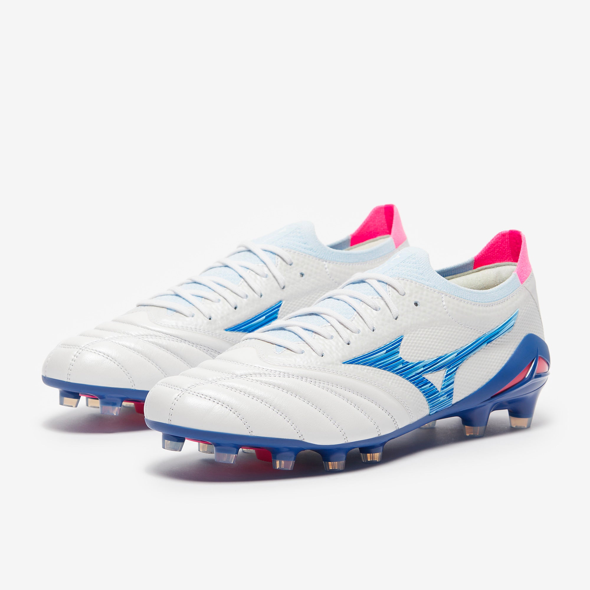 Mizuno Morelia Neo 26.0ホワイト/ブルー Mizuno Morelia Neo IV Elite Firm Ground - Adult Boots