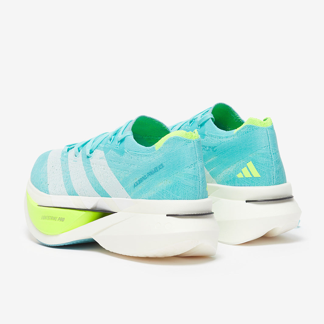 シューズ YKN adidas adizero Prime X3 Strung - Flash Aqua/Zero Met./Lucid Lemon