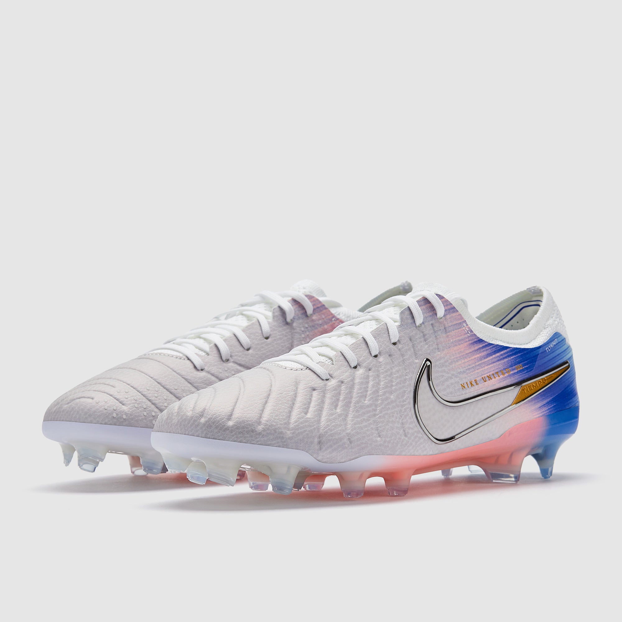 NIKE Tiempo Legend Ⅵ HG-E 25cm Nike Tiempo Legend VI White Blue FG – Classic Soccer Cleats