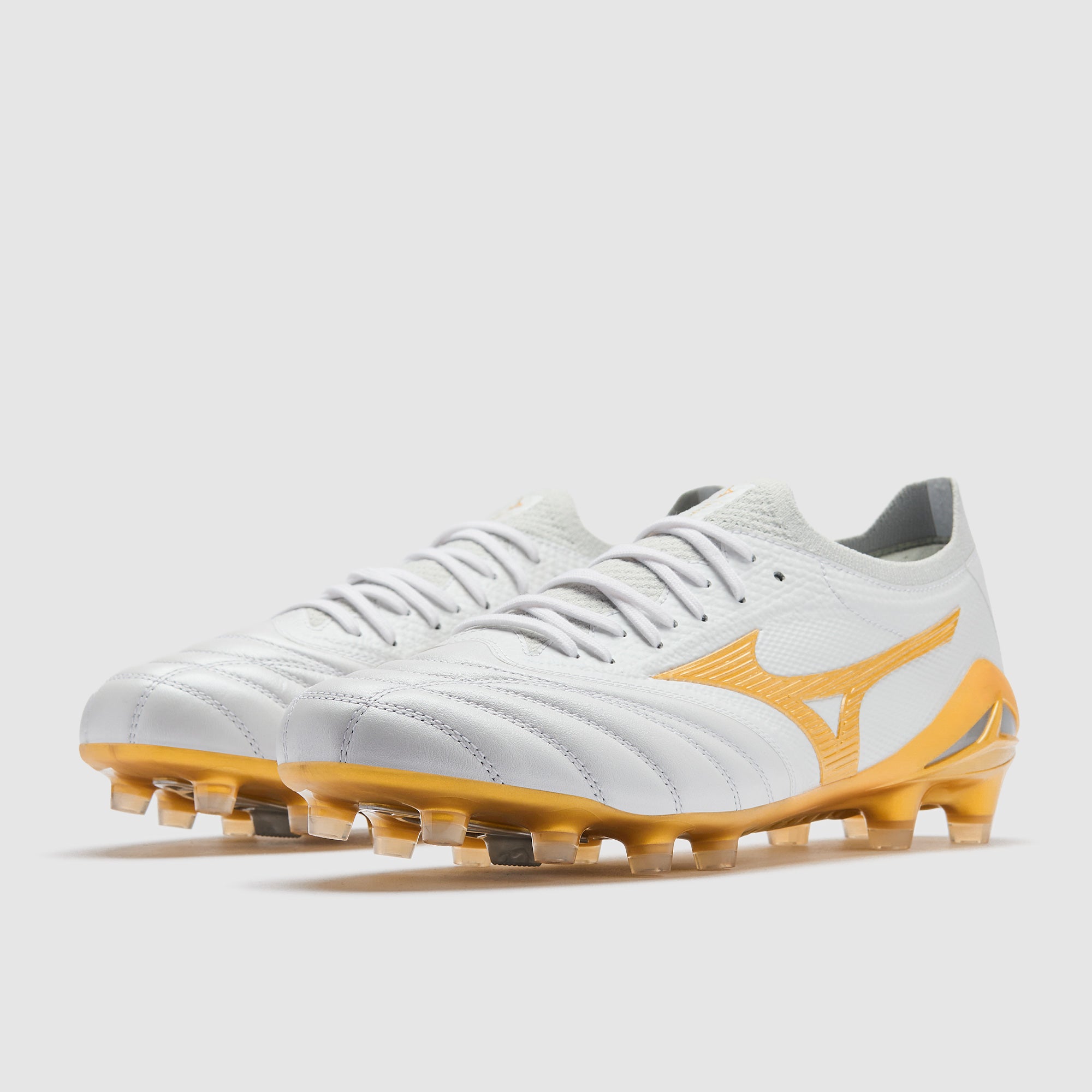 Mizuno Morelia サッカーシューズ ホワイト/ゴールド Mizuno Morelia Neo IV Beta Made In Japan Firm Ground - White/MP
