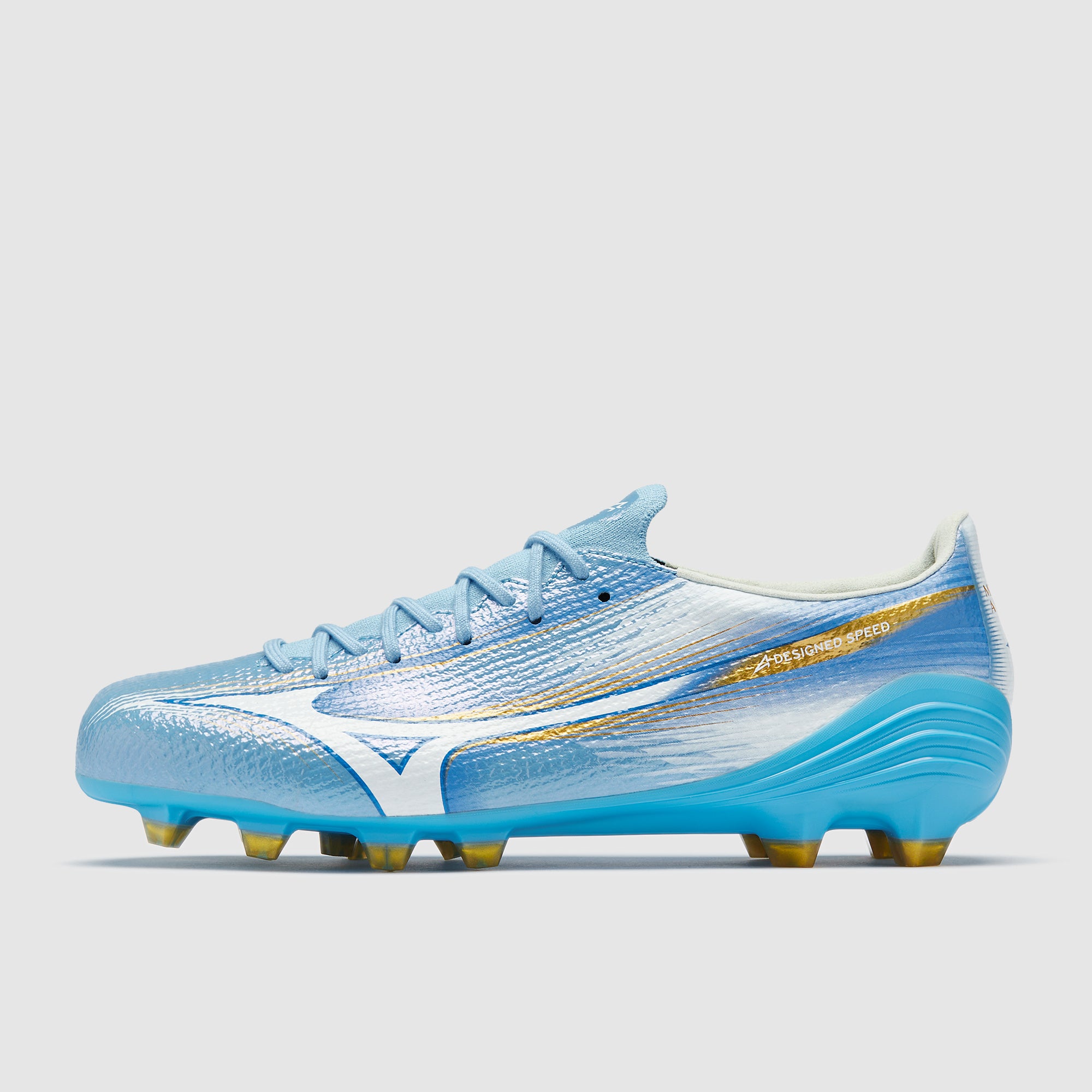 Mizuno Alpha III Made In Japan Firm Ground - Celeste/White - Adult