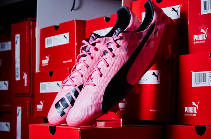 Puma evoSPEED SL FG - Mens Boots - Firm Ground - Fandango Pink/Black