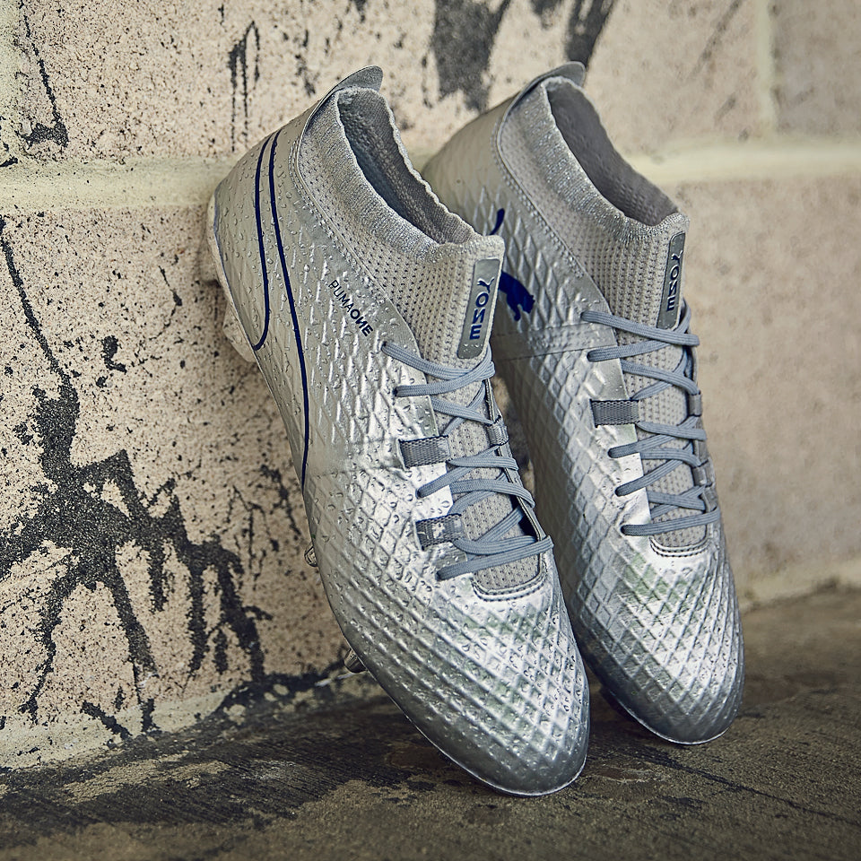 Puma One Chrome FG - Mens Boots - Firm Ground - 10398601 - Silver