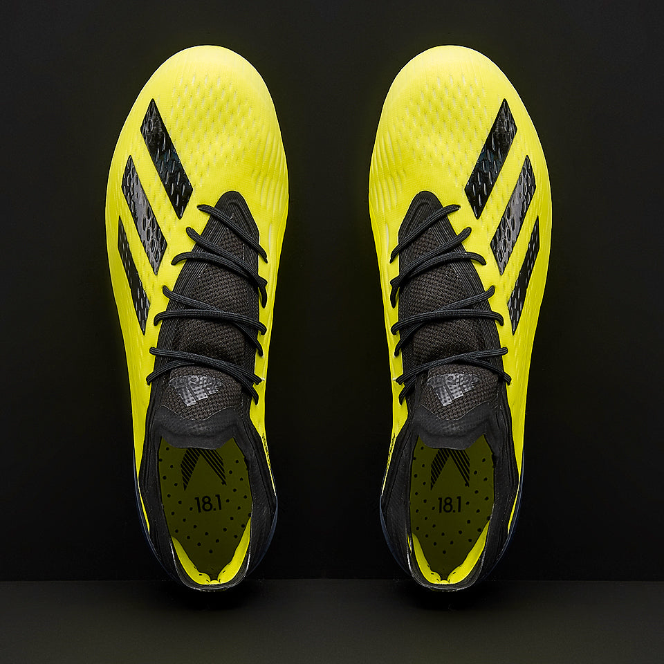 adidas X 18.1 FG - Mens Soccer Cleats - Firm Ground - Yellow