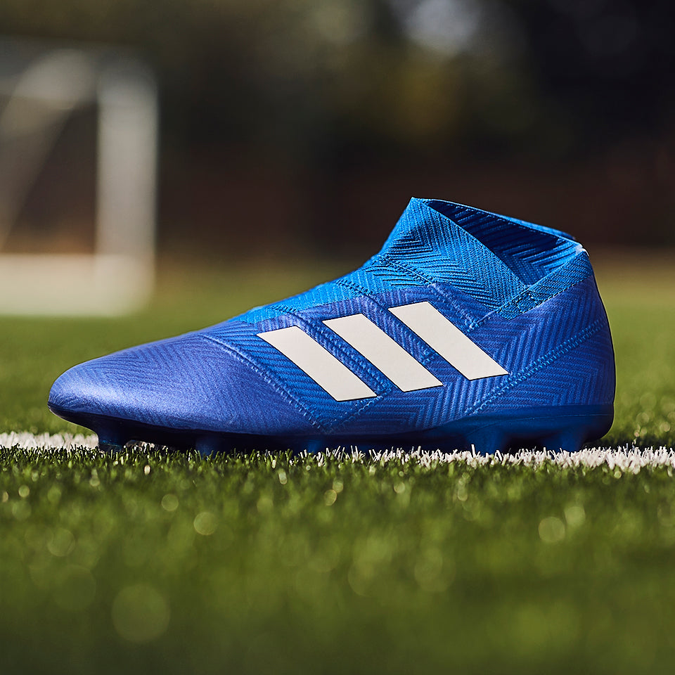 adidas Nemeziz 18+ FG - Mens Soccer Cleats - Firm Ground - Blue
