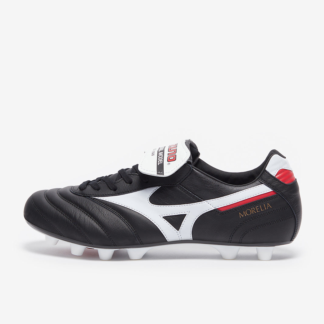 Mizuno Morelia ll Japan プロフェッショナルモデル Mizuno Morelia II Made in Japan - Black/White/Red - Mens Boots