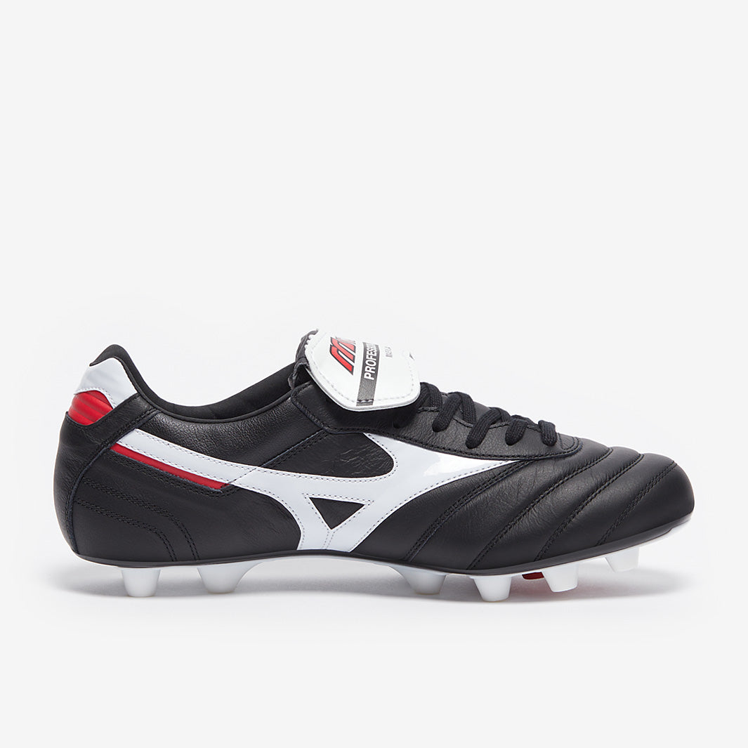 Mizuno Morelia II Made in Japan - Black/White/Red - Mens Boots