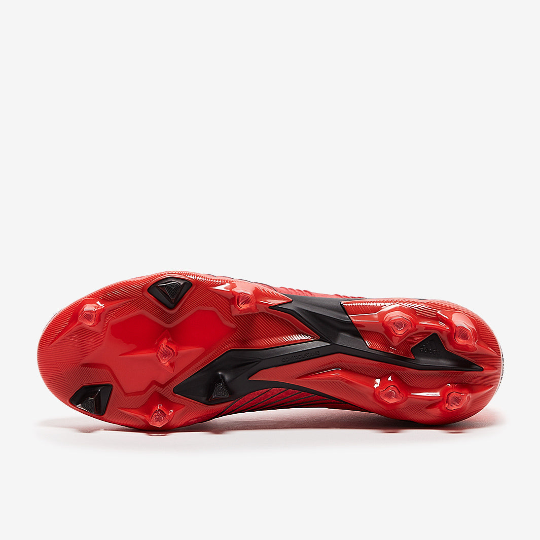 adidas Predator 19.1 FG - Active Red/Solar Red/Core Black - Firm