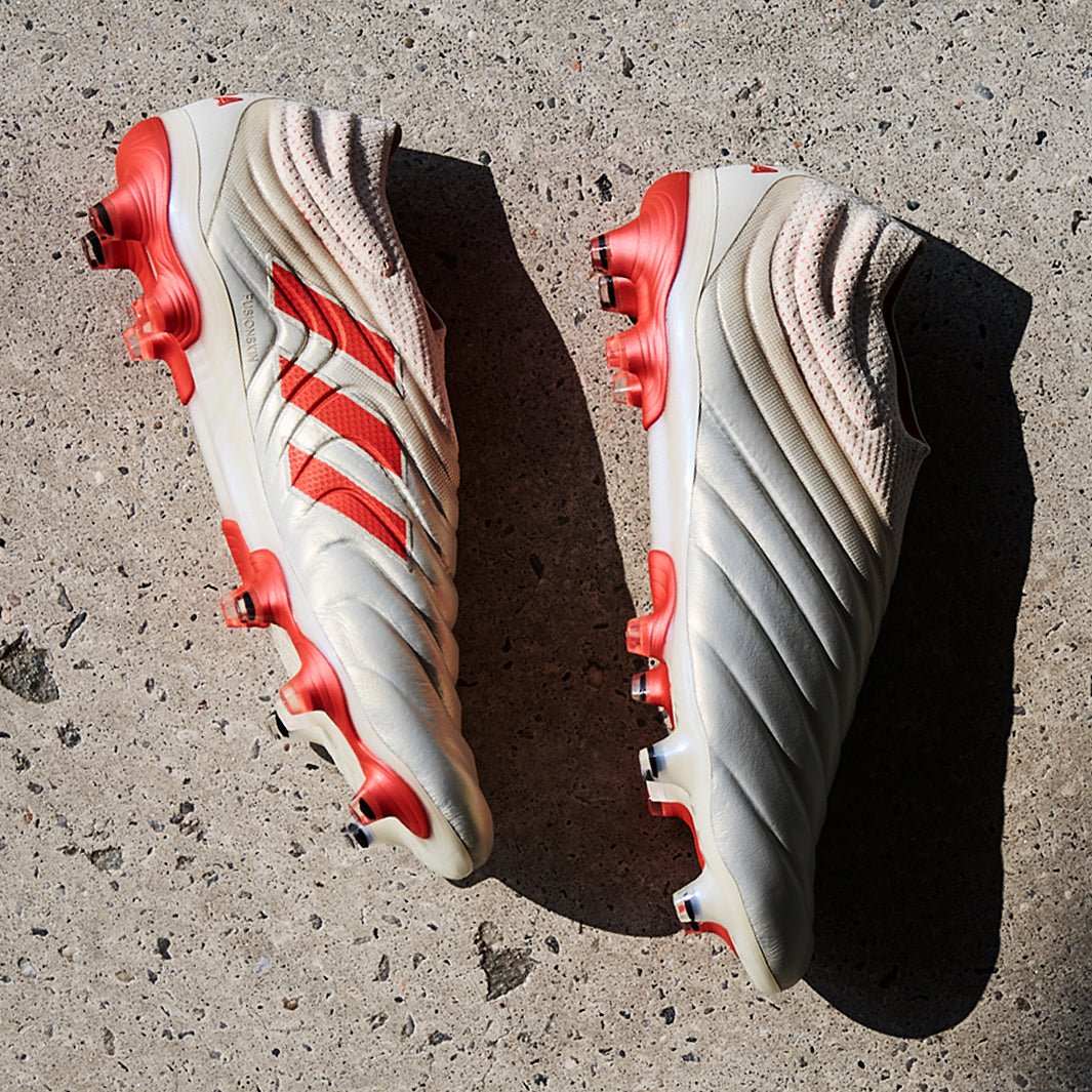 adidas Copa 19+ FG - Off White/Solar Red - Firm Ground - Mens