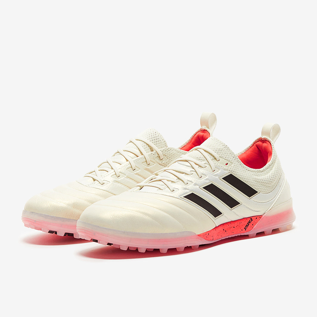 adidas Copa 19.1 TF - Off White/Core Black/Solar Red - Turf