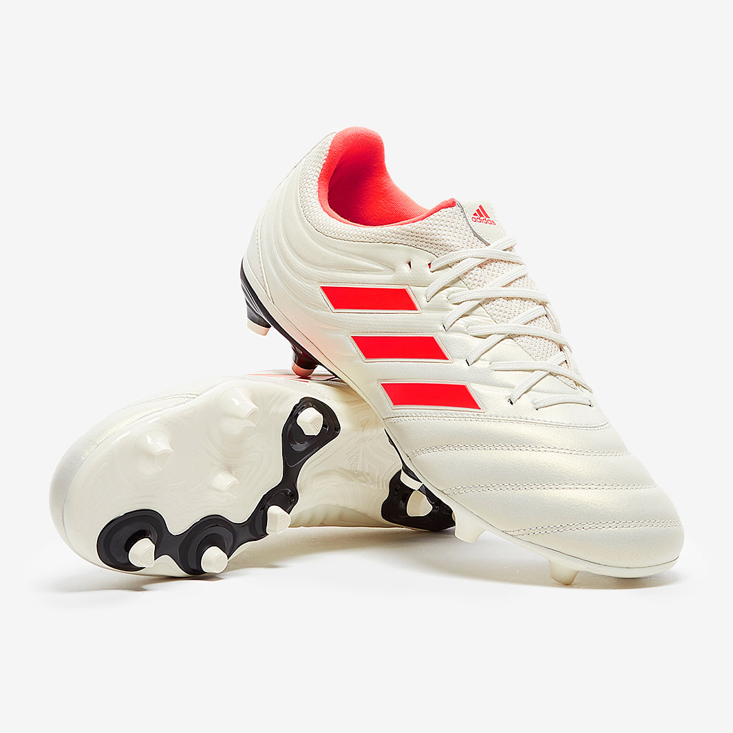 adidas Copa 19.3 FG - Off White/Solar Red/Core Black - Firm Ground