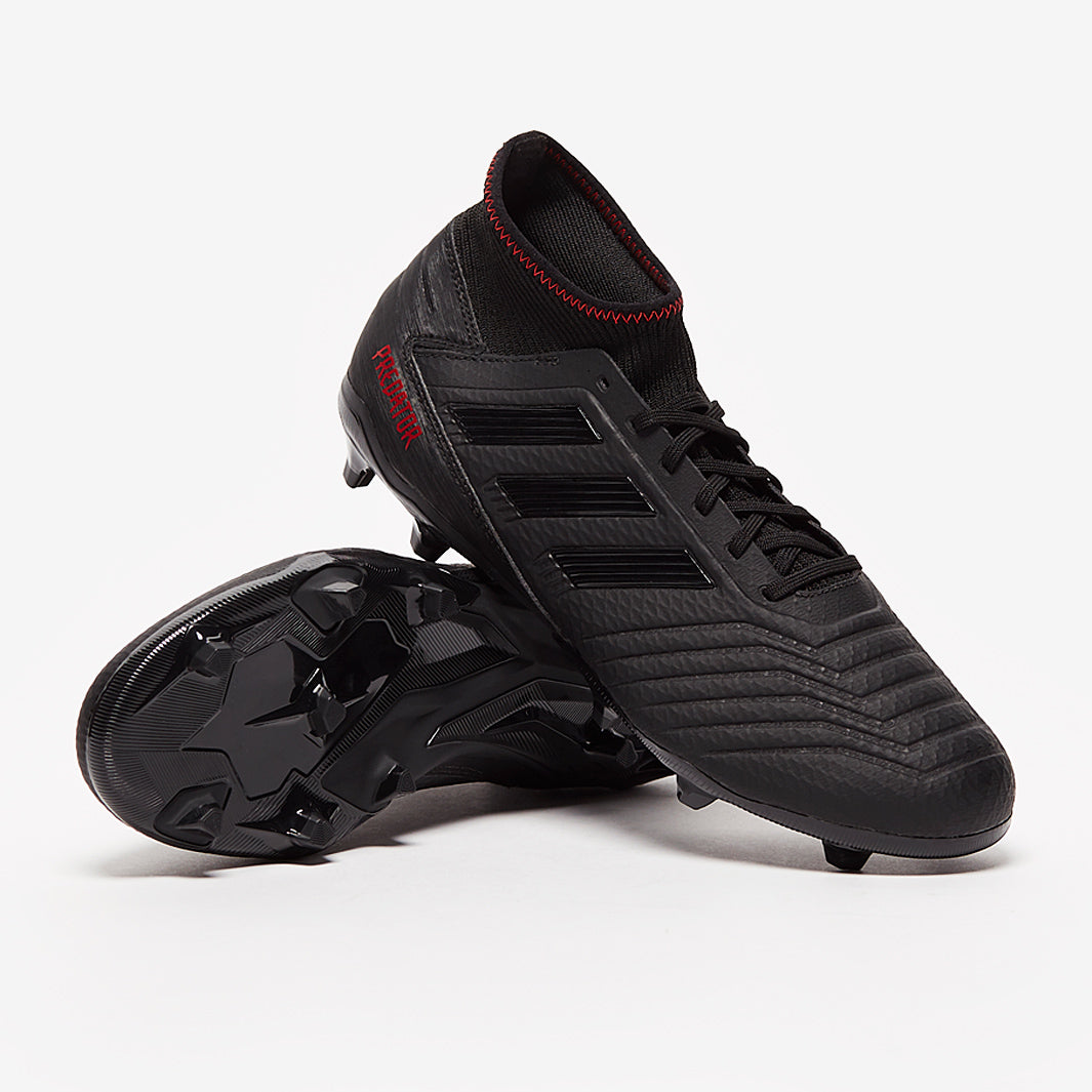 adidas Predator 19.3 FG - Core Black/Active Red - Firm Ground