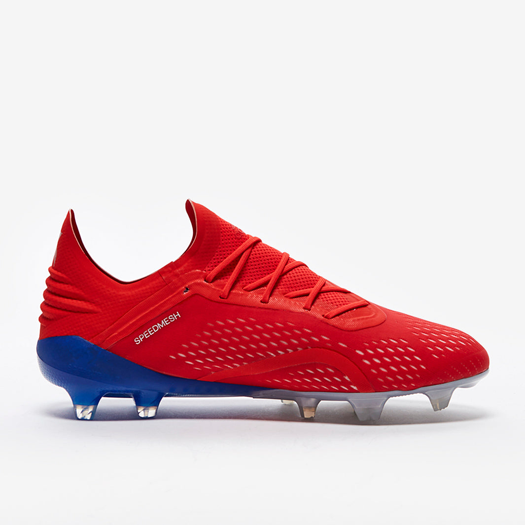 adidas X 18.1 FG - Active Red/Silver Metallic/Bold Blue - Firm