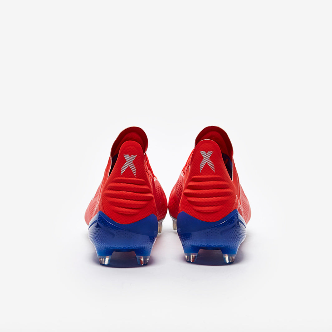 adidas X 18.1 FG - Active Red/Silver Metallic/Bold Blue - Firm